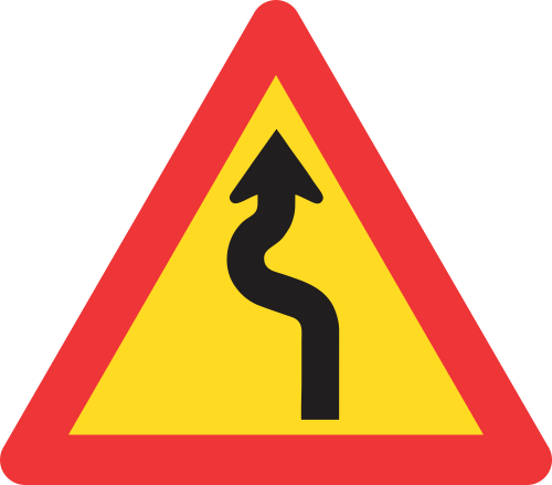 TW209 - Temporary Winding Road (Left-Right) Road Sign | Safety Signs ...