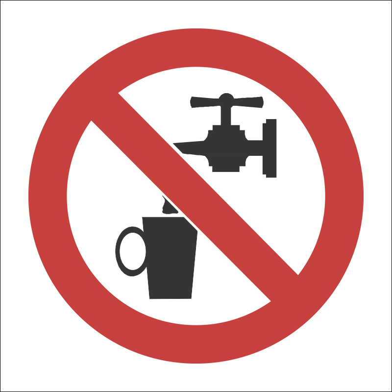 PV5 - SABS Water not for drinking safety sign | Safety Signs & Equipment