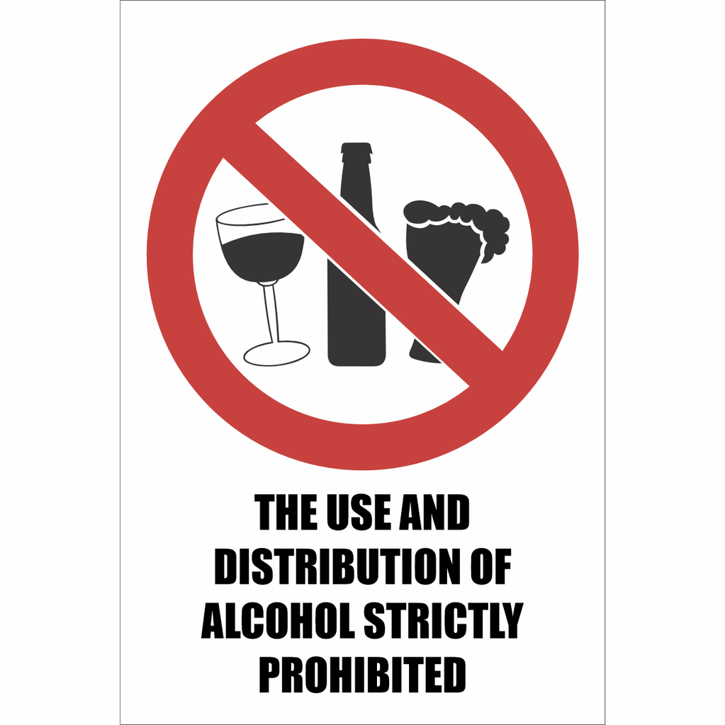 Alcohol Prohibited Sign - PR60