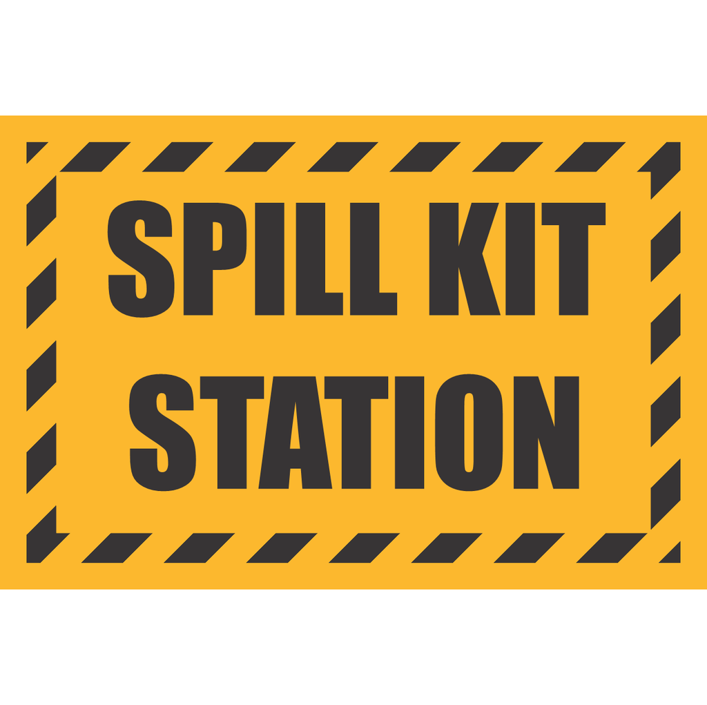 Spill Kit Station Safety Sign - WF48