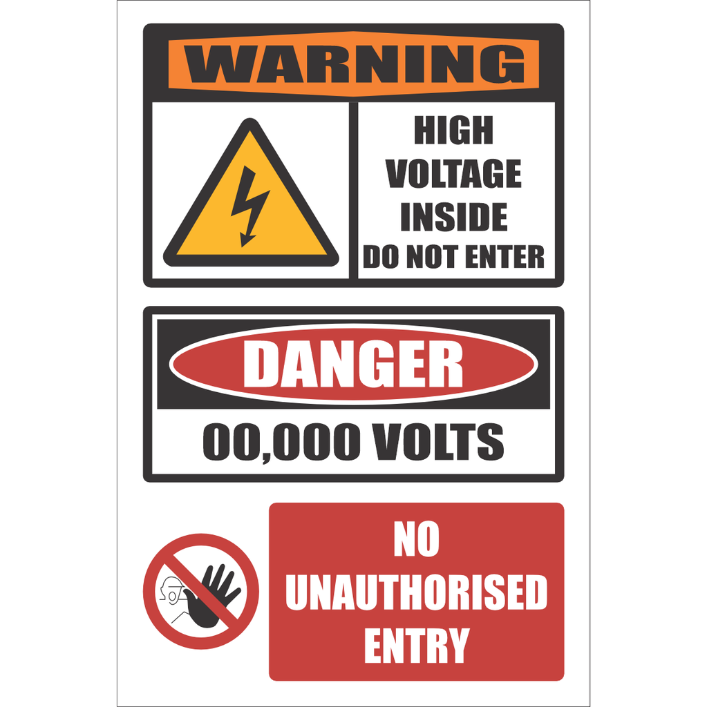 Electrical voltage life online threatening Attention No entry No passage sign Do not enter No thoroughfare No entrance Garage decor sign shop