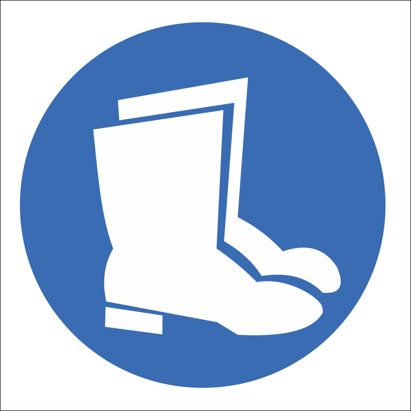 MV6 - SABS Foot and leg protection safety sign | Safety Signs & Equipment