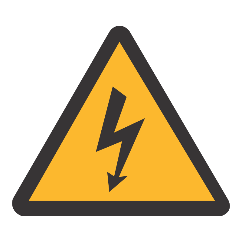 WW7 - SABS Electric shock hazard safety sign | Safety Signs & Equipment