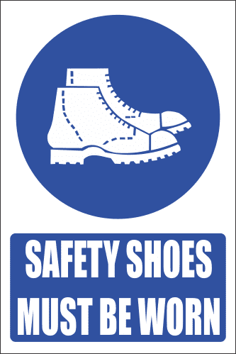 MV7E - Foot Protection Explanatory Safety Sign | Safety Signs & Equipment