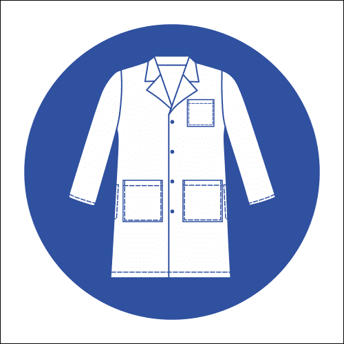 lab apron safety symbol