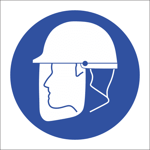 MA2 - Face Shield And Hard Hat Safety Sign | Safety Signs & Equipment