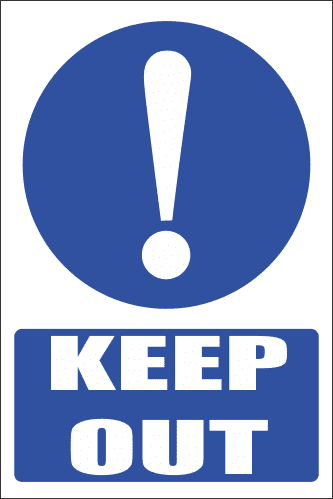 MA30 - Keep Out Safety Sign | Safety Signs & Equipment