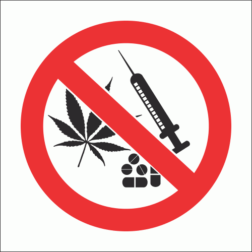 PV34N - No Drugs Safety Sign | Safety Signs & Equipment