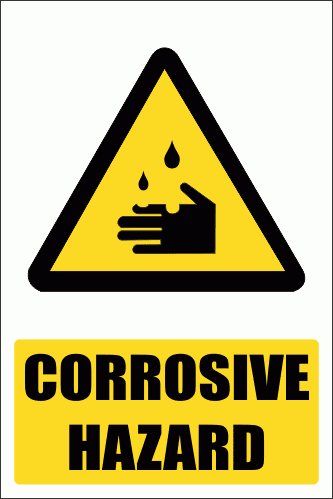 WW4E - Corrosive Hazard Explanatory Safety Sign | Safety Signs & Equipment