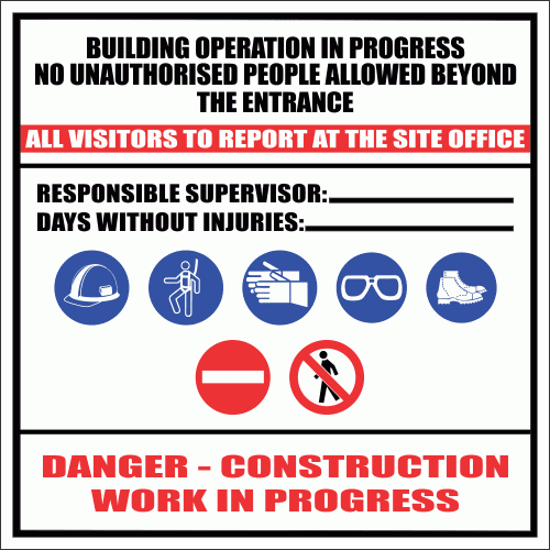 C32 - Construction Site Sign | Safety Signs & Equipment