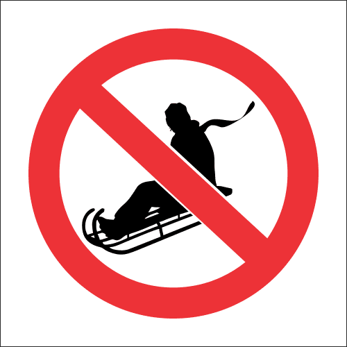 PR23 - No Sledding Sign | Safety Signs & Equipment