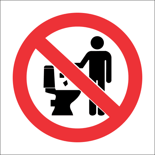 PR35 - No Littering In Toilets Sign | Safety Signs & Equipment