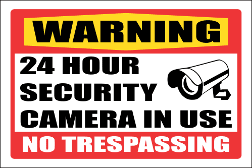 SE5 - Warning 24 Hour Security Sign | Safety Signs & Equipment