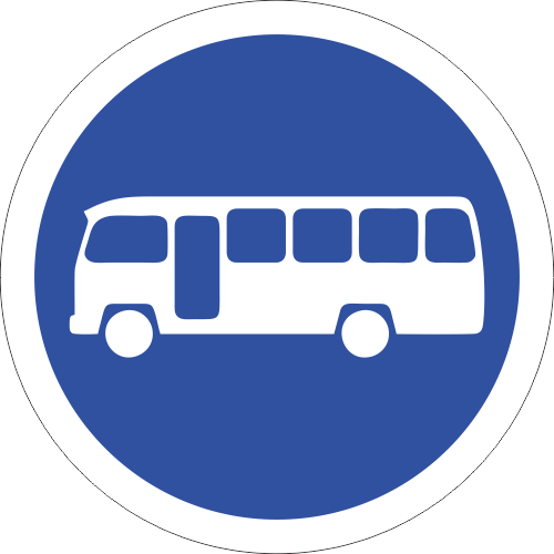 R120 - Midi-Busses Only Road Sign | Safety Signs & Equipment