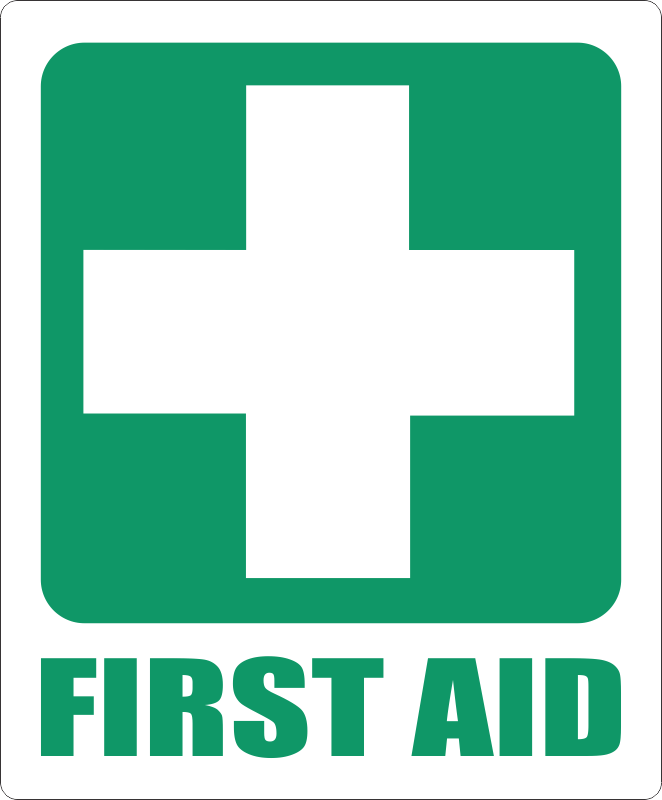 First Aid Suitcase Sticker (Clear - 120x145mm) | Safety Signs & Equipment