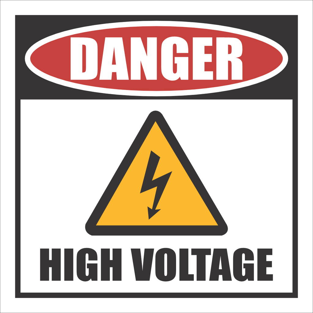 High Voltage Danger Sign - DG10